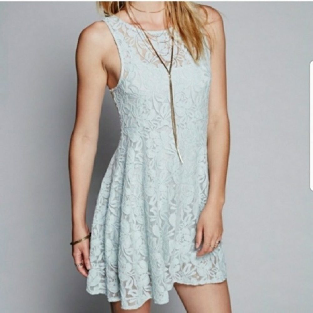 Free People Lace Mini Dress